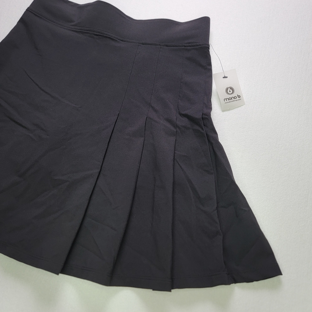 Mono B Black Athletic Skort Skirt Built In Shorts Women's Small NWT